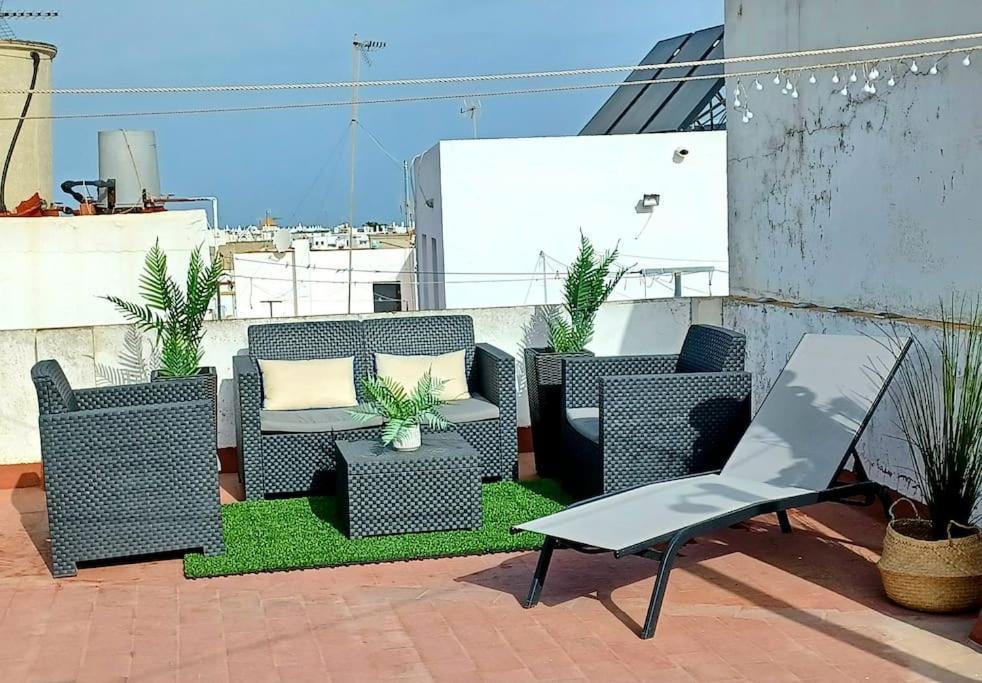 Ferienwohnung Espectacular Casa Muy Luminosa Con Azotea Conil De La Frontera Exterior foto